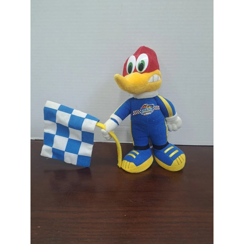 Vintage Nascar Woody Woodpecker With Flag